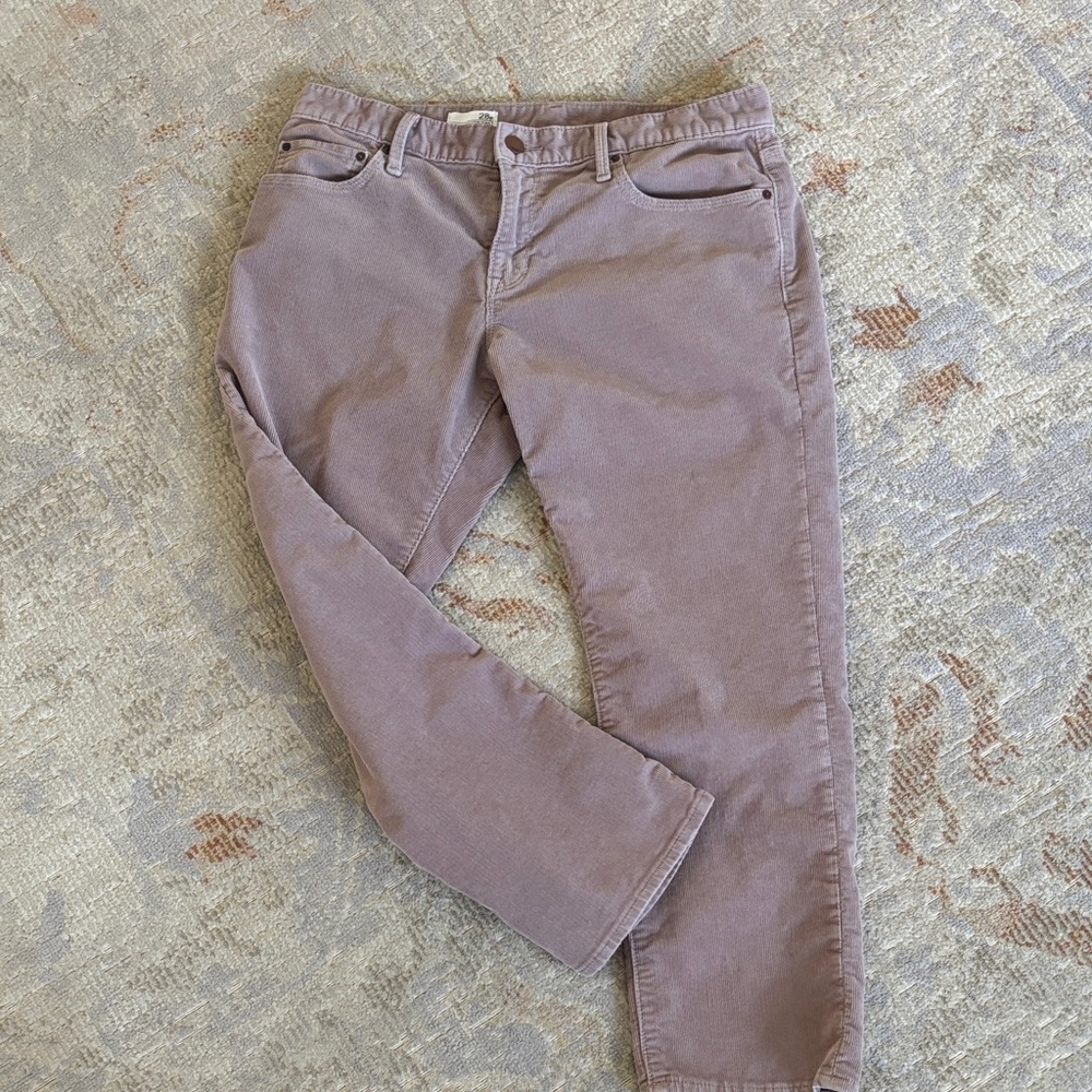 Women's Straight Leg Corduroy Pants in Taupe